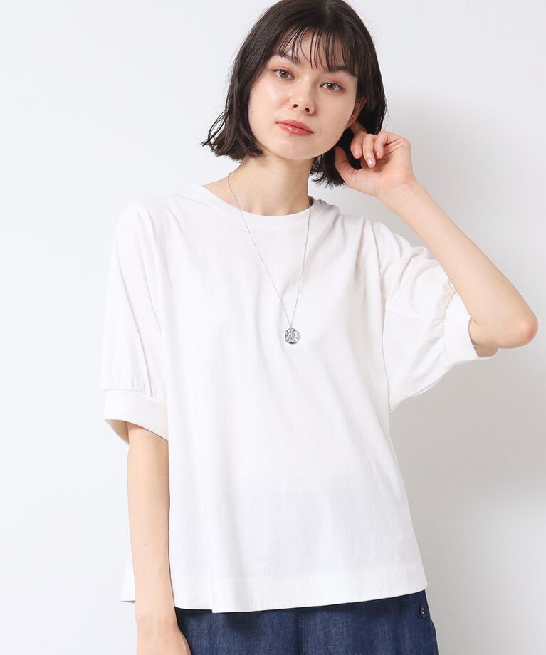 Dessin「【洗える】パフスリーブカットソー（XS～L）」|Tシャツ・カットソー|