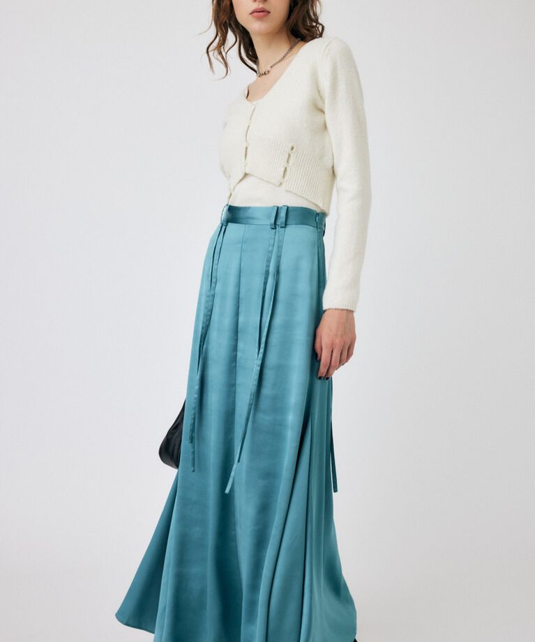 MOUSSY「SATIN FLARE スカート」|スカート|