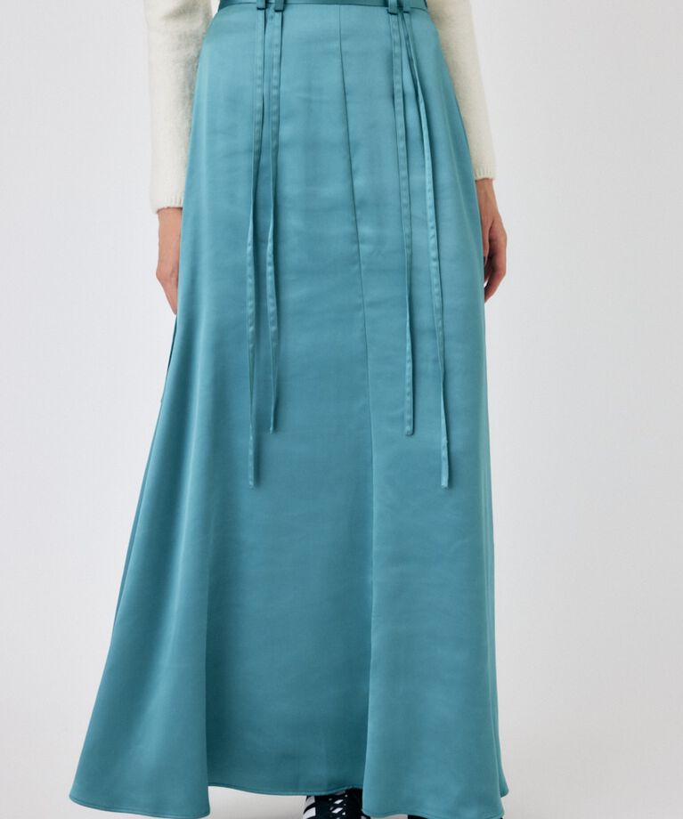 MOUSSY「SATIN FLARE スカート」|スカート|