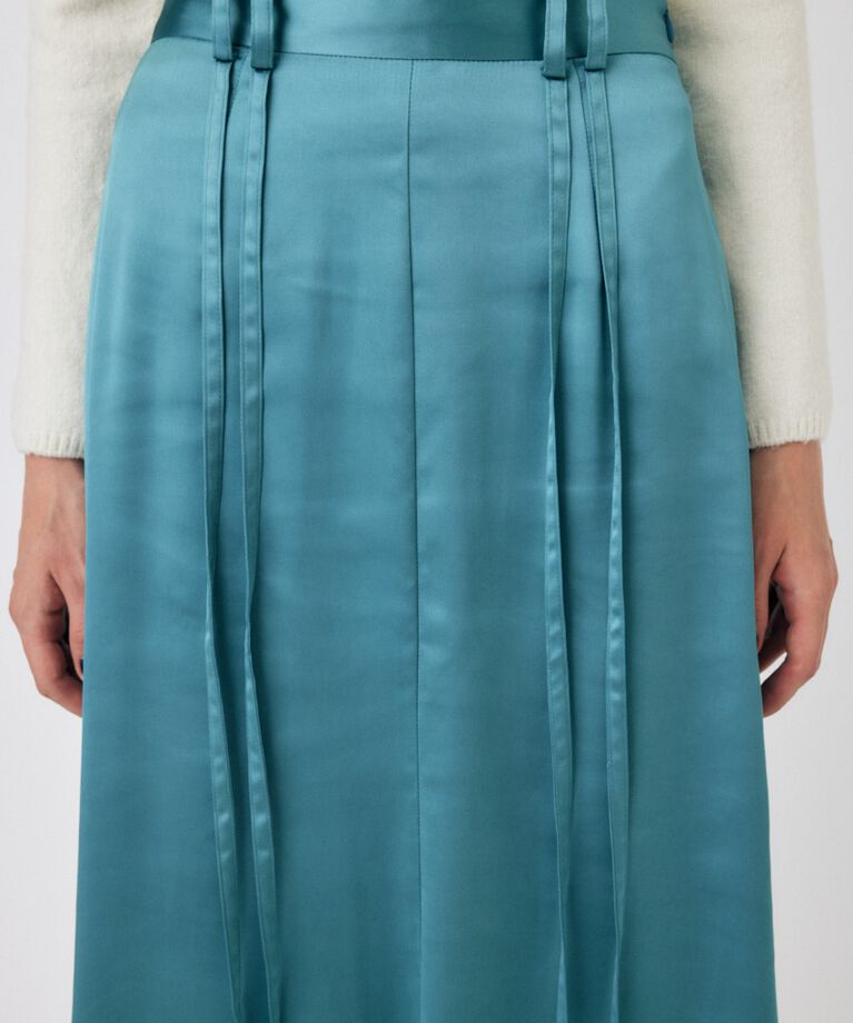 MOUSSY「SATIN FLARE スカート」|スカート|