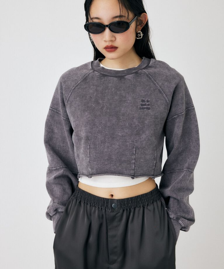 MOUSSY「GARMENT DYE CUT OFF プルオーバー」|パーカー|