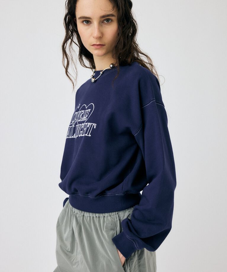 MOUSSY「LETTERED EMBROIDERY プルオーバー」|パーカー|