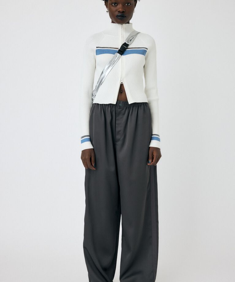 MOUSSY「W ZIP TRUCK ニット」|ニット・セーター|