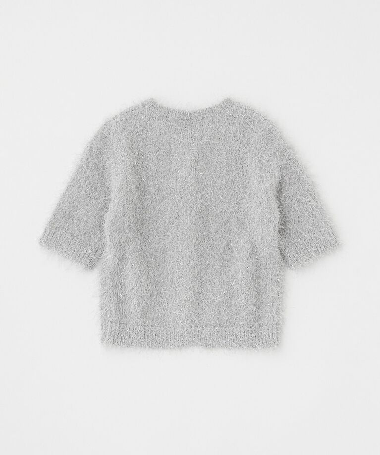 MOUSSY「SHAGGY GLITTER KNIT カーディガン」|カーディガン|