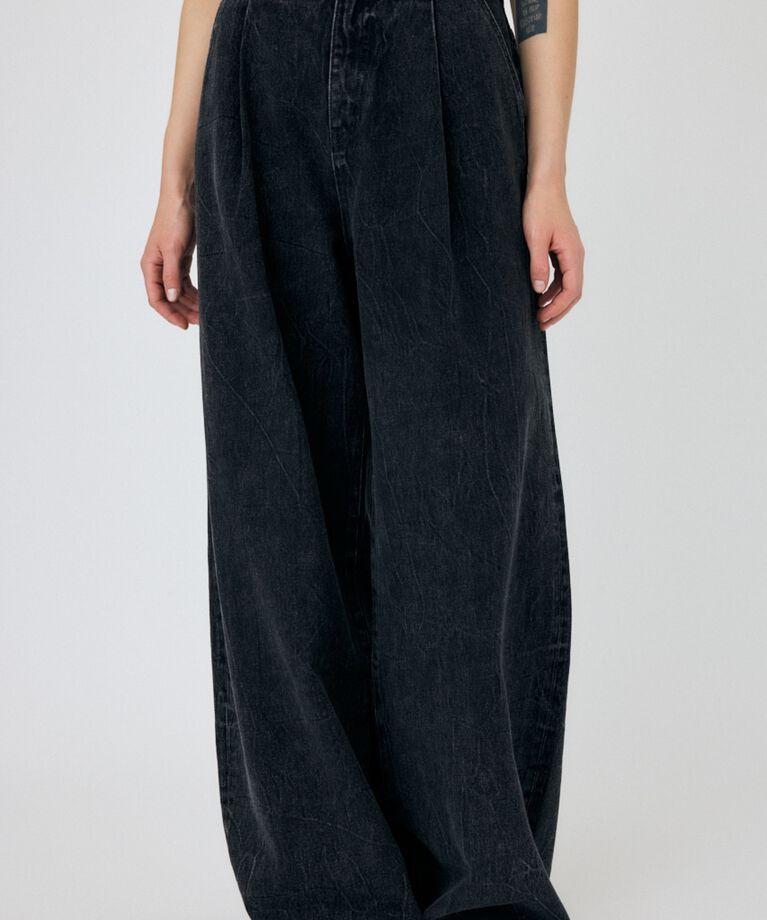 MOUSSY「WAVY TUCK BAGGY」|デニム|