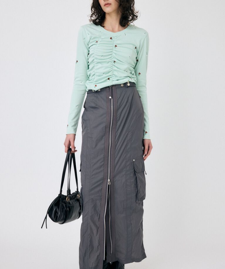 MOUSSY「FRONT ZIP FUNCTION スカート」|スカート|