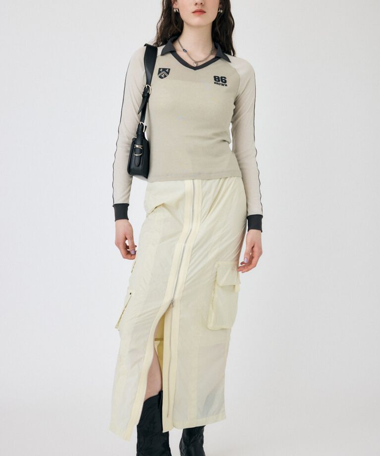 MOUSSY「FRONT ZIP FUNCTION スカート」|スカート|