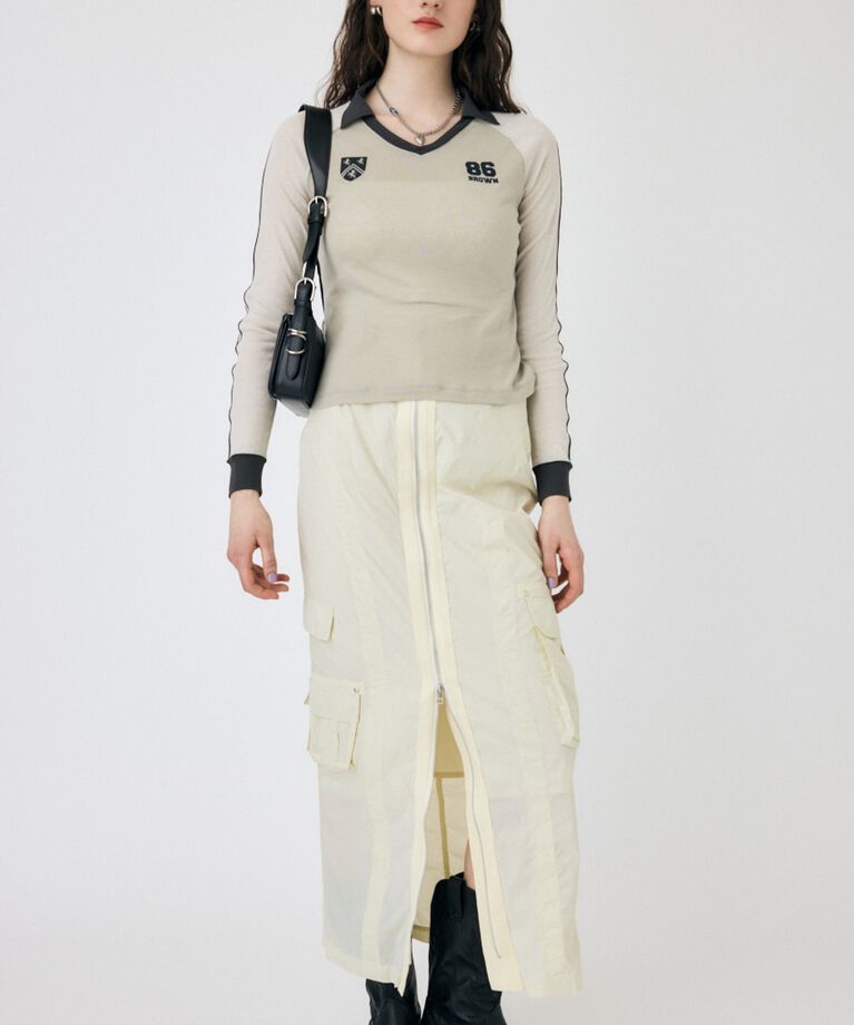 MOUSSY「FRONT ZIP FUNCTION スカート」|スカート|