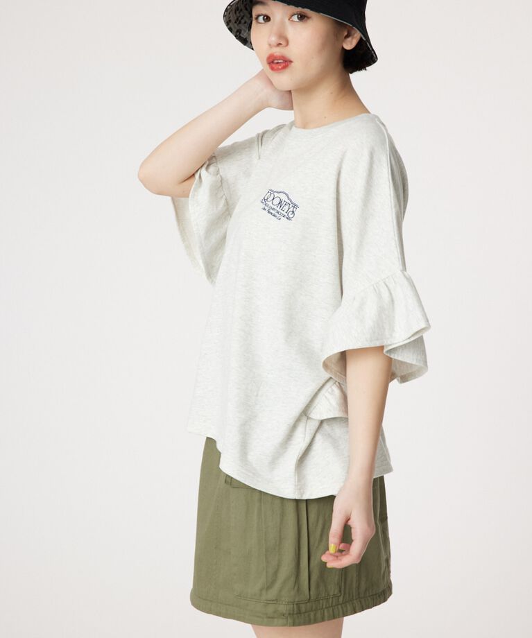 RODEO CROWNS「袖フリルトップス」|Tシャツ・カットソー|