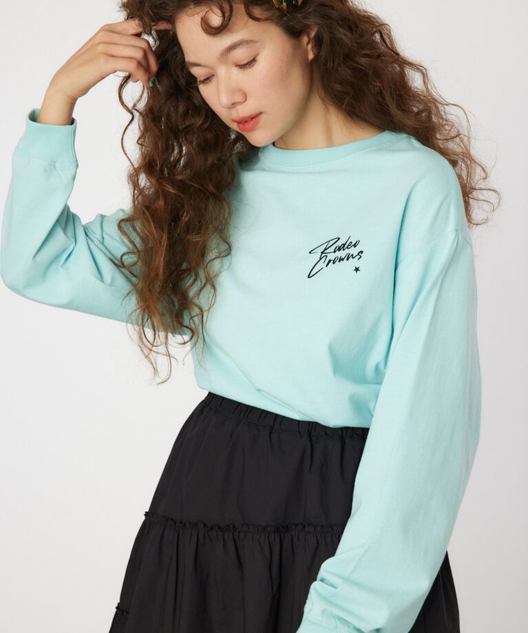 RODEO CROWNS「Cowboy バンダナ ロングスリーブTシャツ」|Tシャツ・カットソー|SAX