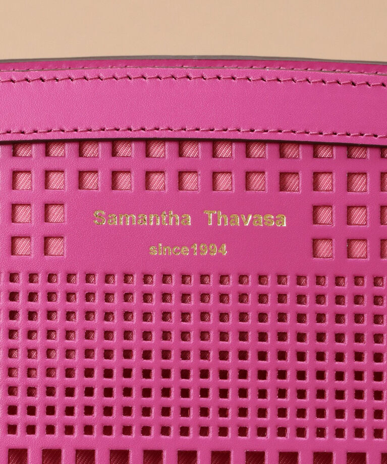 Samantha Thavasa「パンチングトラペズミニヨン ショルダーバッグ」|ショルダー・メッセンジャー|