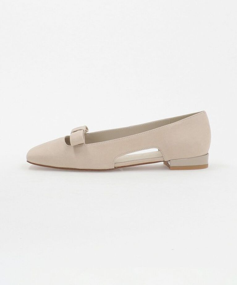 ODETTE E ODILE「スクエアリボン フラット20↑」|パンプス|BEIGE