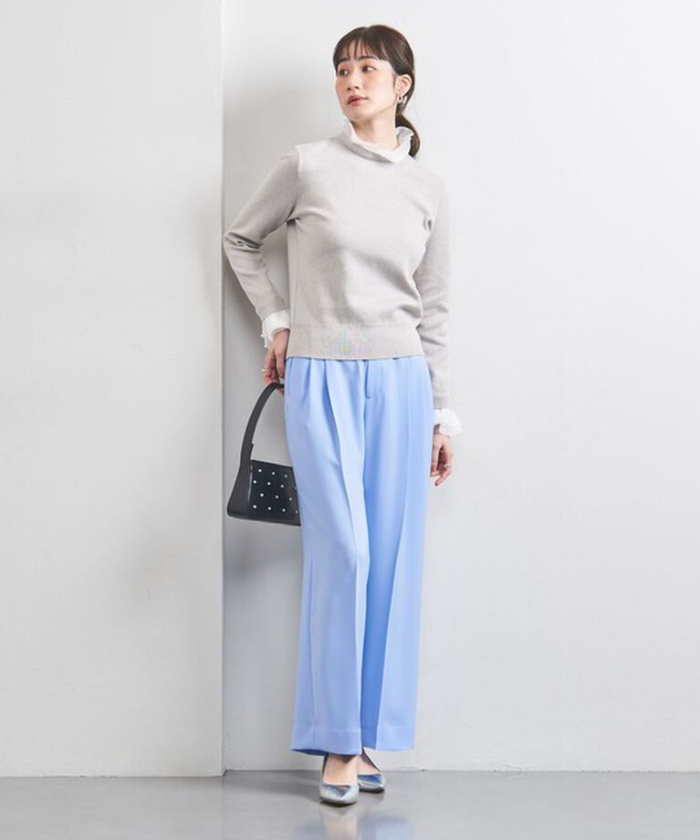 UNITED ARROWS「2タック ワイドパンツ」|スラックス|