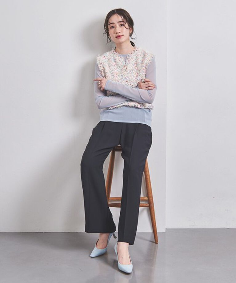 UNITED ARROWS「2タック ワイドパンツ」|スラックス|