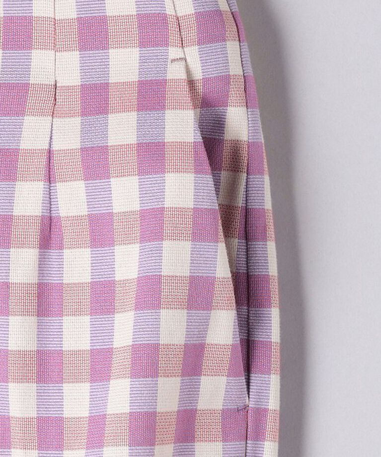 UNITED ARROWS「シャイニー ギンガムチェック パンツ」|その他|