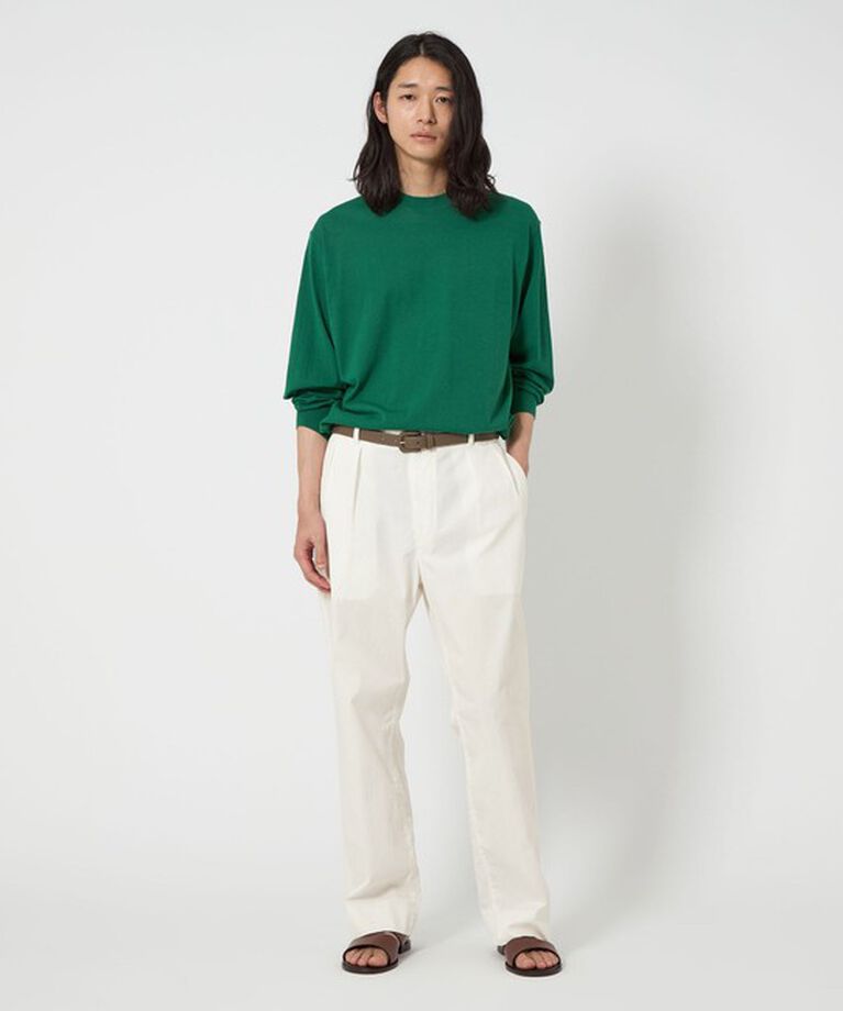 UNITED ARROWS「ツイル ピーチスキン 2プリーツ チノパンツ」|チノ|