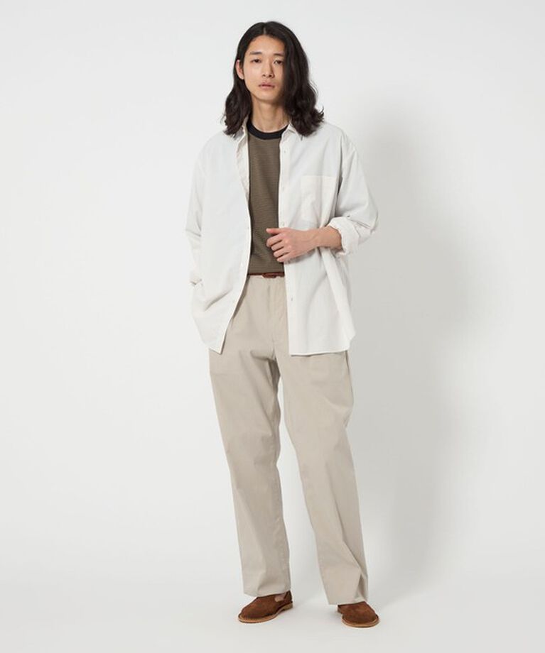 UNITED ARROWS「ツイル ピーチスキン 2プリーツ チノパンツ」|チノ|