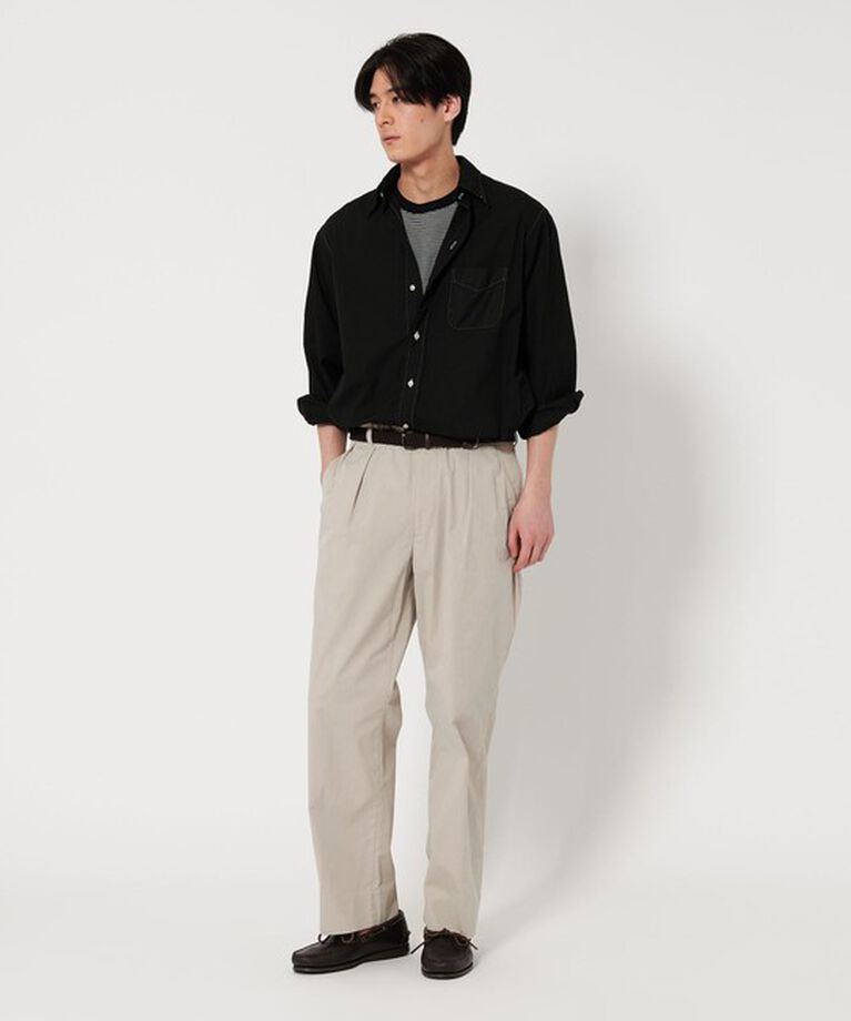UNITED ARROWS「ツイル ピーチスキン 2プリーツ チノパンツ」|チノ|