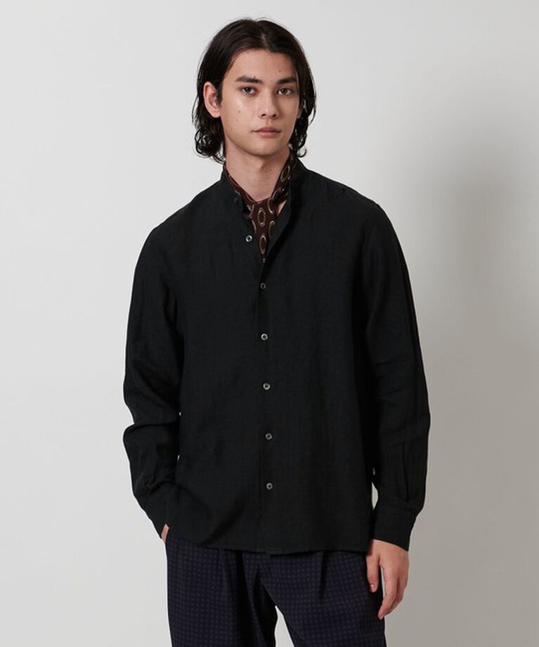UNITED ARROWS「LIBECO バンドカラーシャツ」|シャツ・ブラウス|