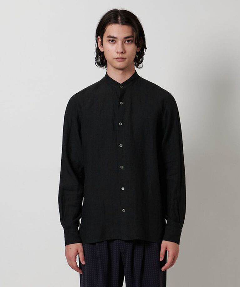 UNITED ARROWS「LIBECO バンドカラーシャツ」|シャツ・ブラウス|