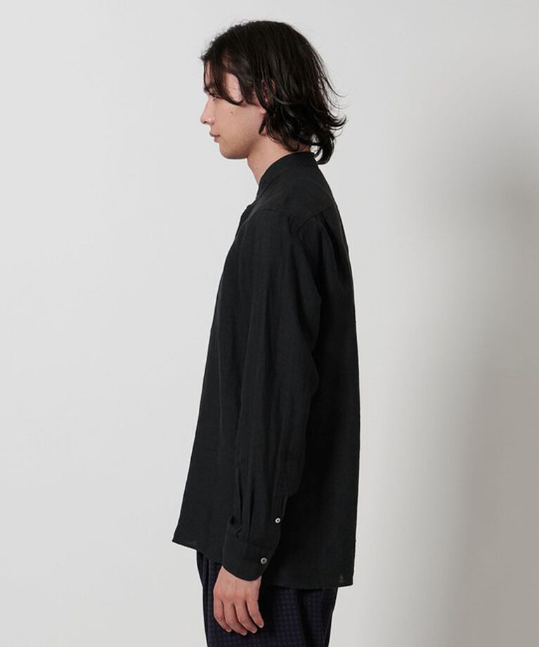 UNITED ARROWS「LIBECO バンドカラーシャツ」|シャツ・ブラウス|