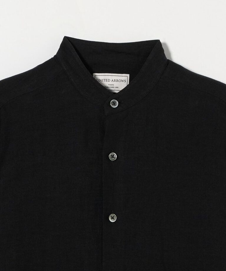 UNITED ARROWS「LIBECO バンドカラーシャツ」|シャツ・ブラウス|