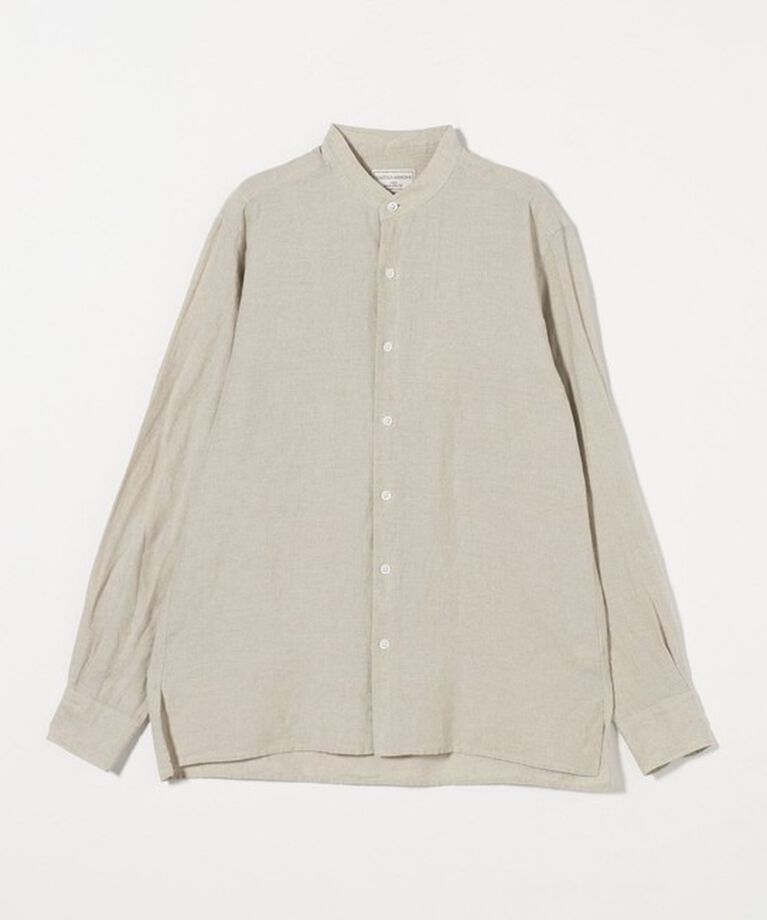 UNITED ARROWS「LIBECO バンドカラーシャツ」|シャツ・ブラウス|