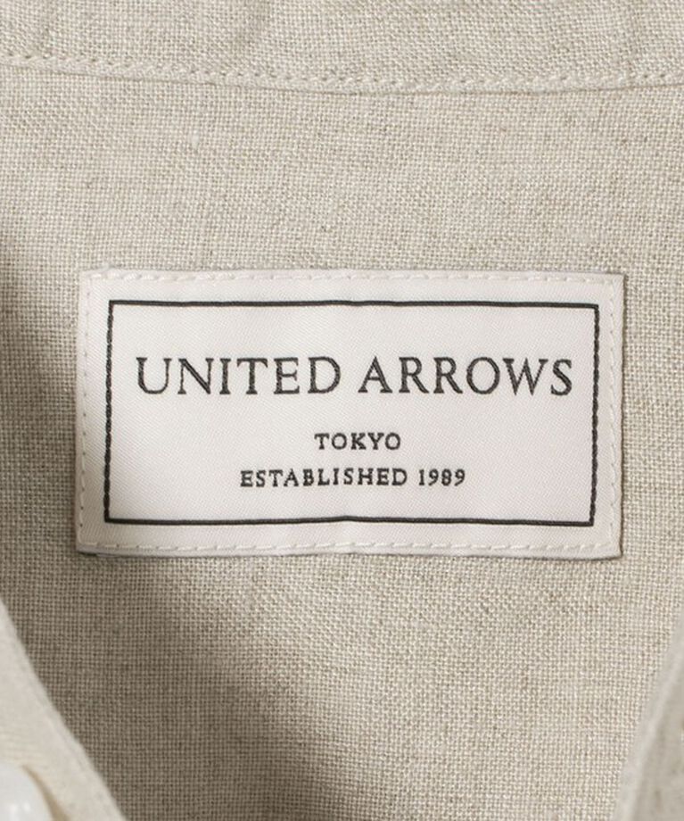 UNITED ARROWS「LIBECO バンドカラーシャツ」|シャツ・ブラウス|