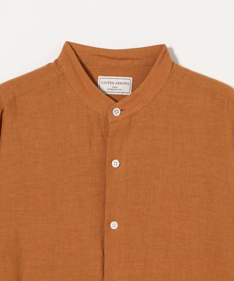 UNITED ARROWS「LIBECO バンドカラーシャツ」|シャツ・ブラウス|