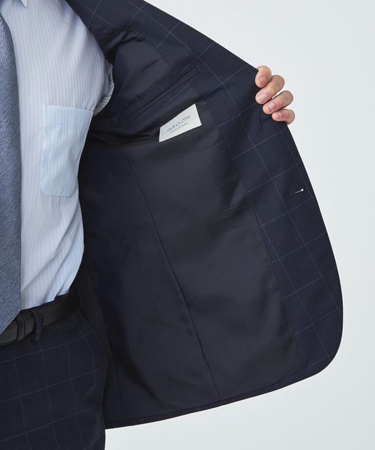 UNITED ARROWS green label relaxing「GLR CLOTH ウィンドウペイン 2B HC/RV スーツジャケット -防シワ-」|スーツ|