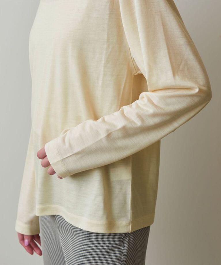 STEVEN ALAN「＜Steven Alan＞ウール ジャージー ロングスリーブ Tシャツ」|Tシャツ・カットソー|