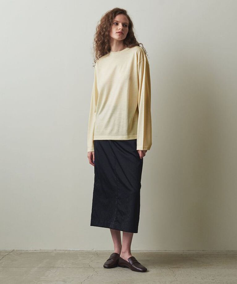 STEVEN ALAN「＜Steven Alan＞ウール ジャージー ロングスリーブ Tシャツ」|Tシャツ・カットソー|