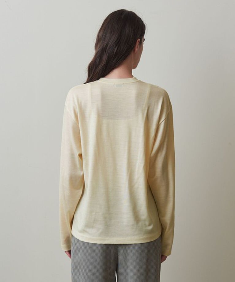 STEVEN ALAN「＜Steven Alan＞ウール ジャージー ロングスリーブ Tシャツ」|Tシャツ・カットソー|