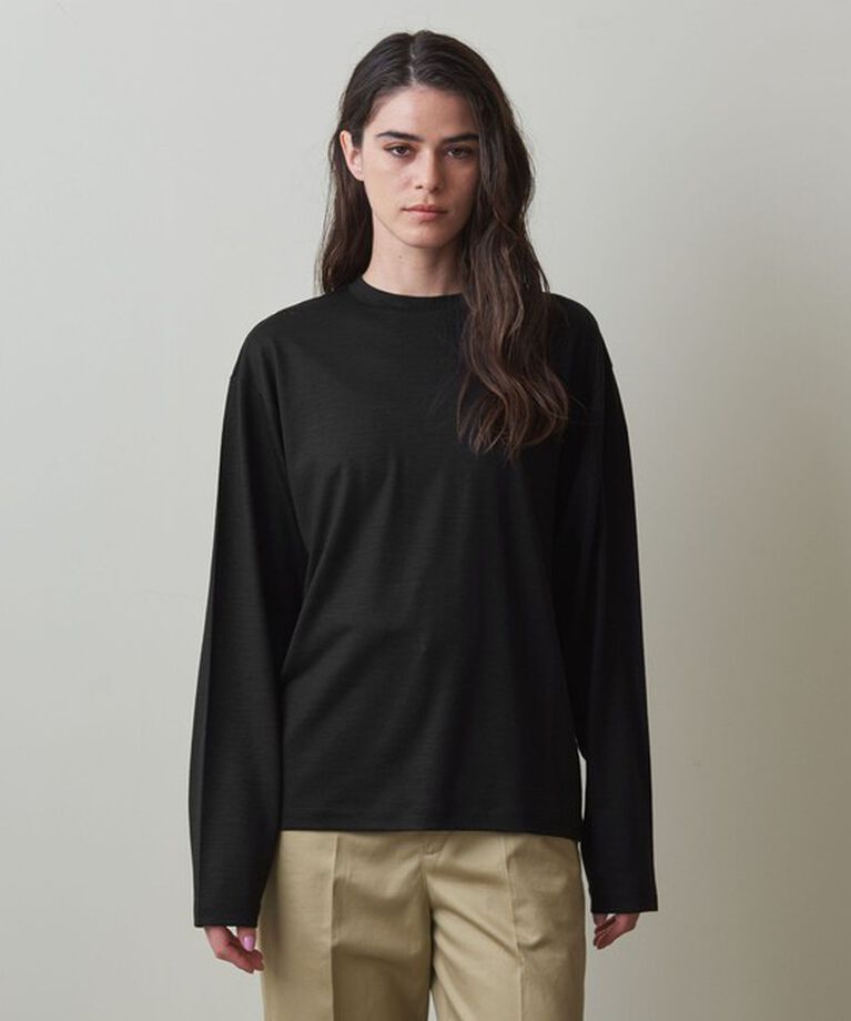 STEVEN ALAN「＜Steven Alan＞ウール ジャージー ロングスリーブ Tシャツ」|Tシャツ・カットソー|