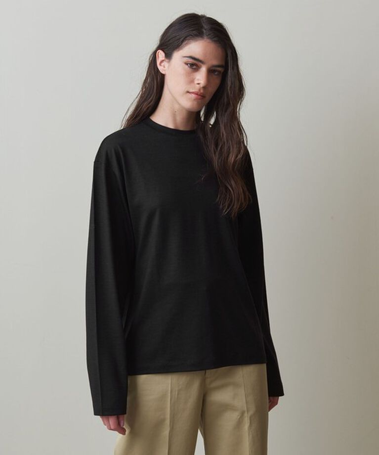 STEVEN ALAN「＜Steven Alan＞ウール ジャージー ロングスリーブ Tシャツ」|Tシャツ・カットソー|