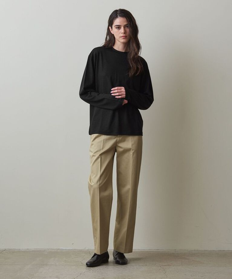 STEVEN ALAN「＜Steven Alan＞ウール ジャージー ロングスリーブ Tシャツ」|Tシャツ・カットソー|