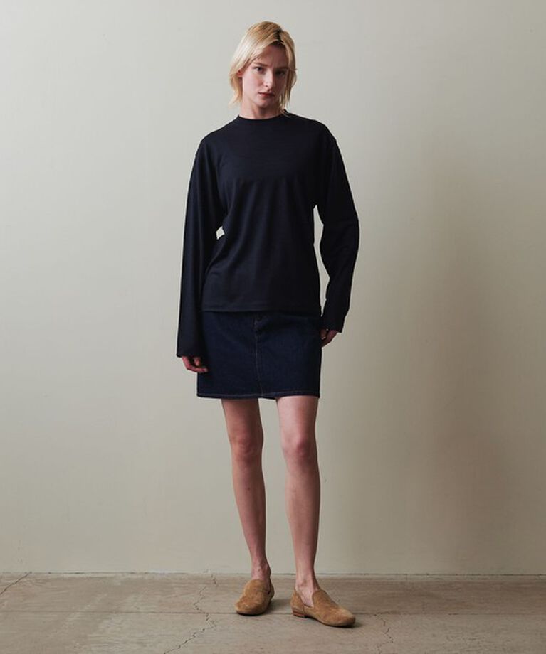 STEVEN ALAN「＜Steven Alan＞ウール ジャージー ロングスリーブ Tシャツ」|Tシャツ・カットソー|