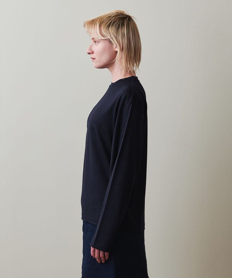 STEVEN ALAN「＜Steven Alan＞ウール ジャージー ロングスリーブ Tシャツ」|Tシャツ・カットソー|