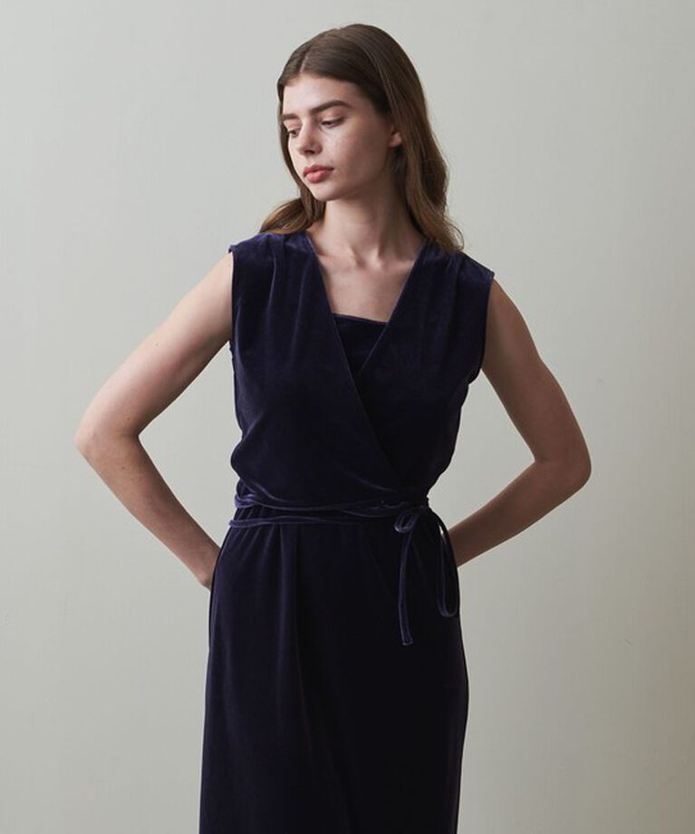 STEVEN ALAN「＜Steven Alan＞ベロア カシュクール ベスト」|ベスト・ジレ|NAVY
