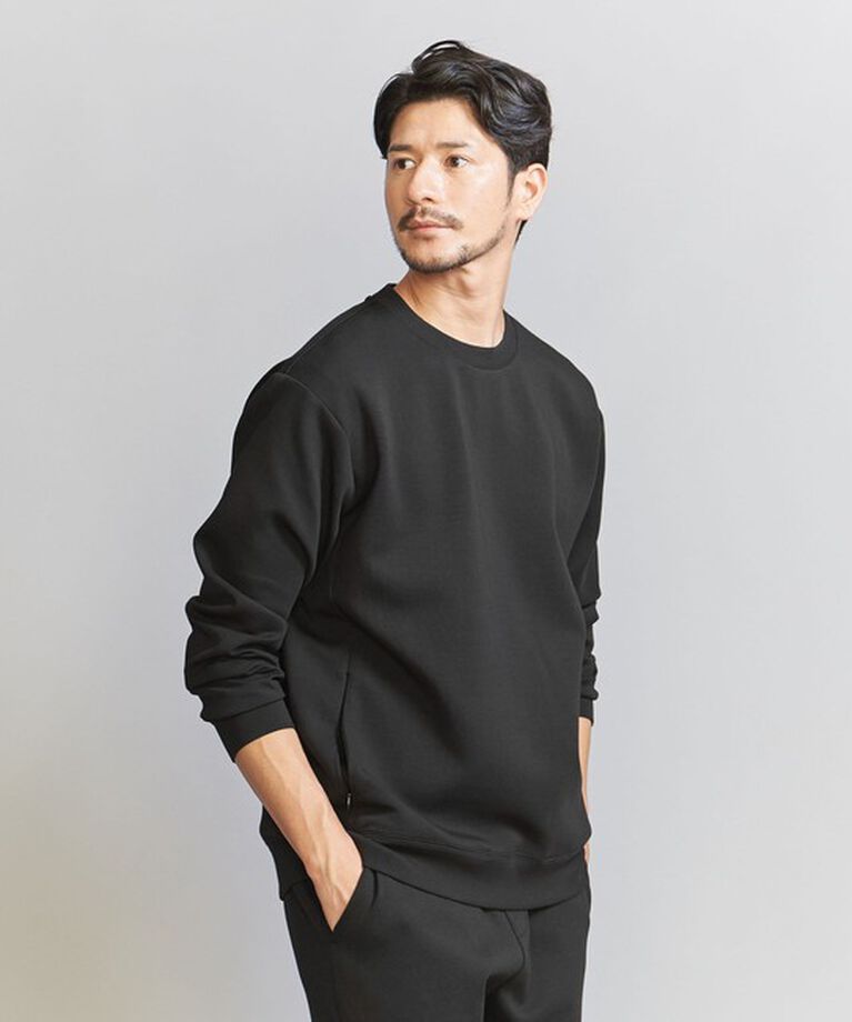 BEAUTY&YOUTH UNITED ARROWS「【WEB限定 WARDROBE SMART】ダブルニット クルーネック スウェット/セットアップ対応」|スウェット・ジャージ|