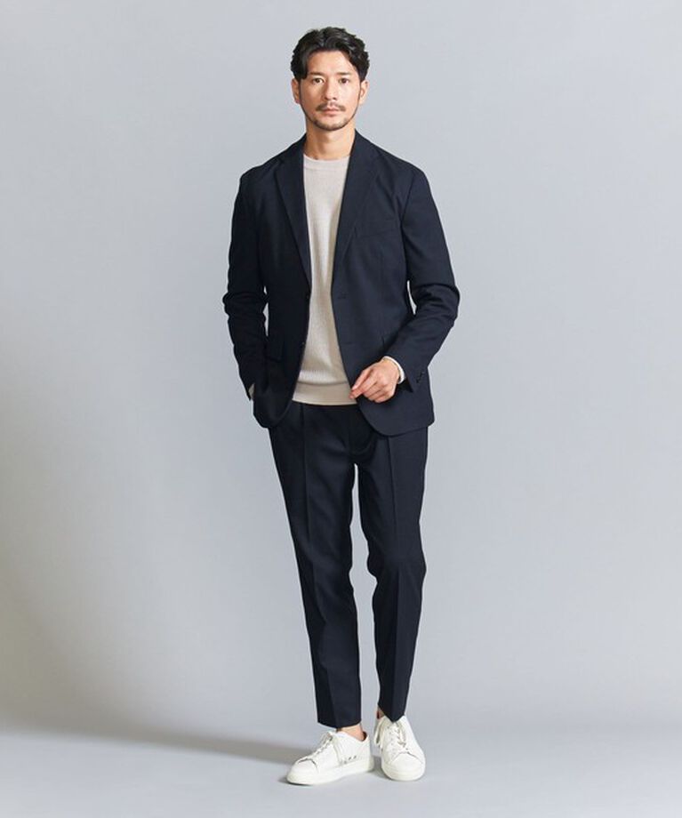 BEAUTY&YOUTH UNITED ARROWS「【WEB限定 WARDROBE SMART】DELEGANT サキソニー セットアップ/ジャケット＆イージーパンツ」|スーツ|