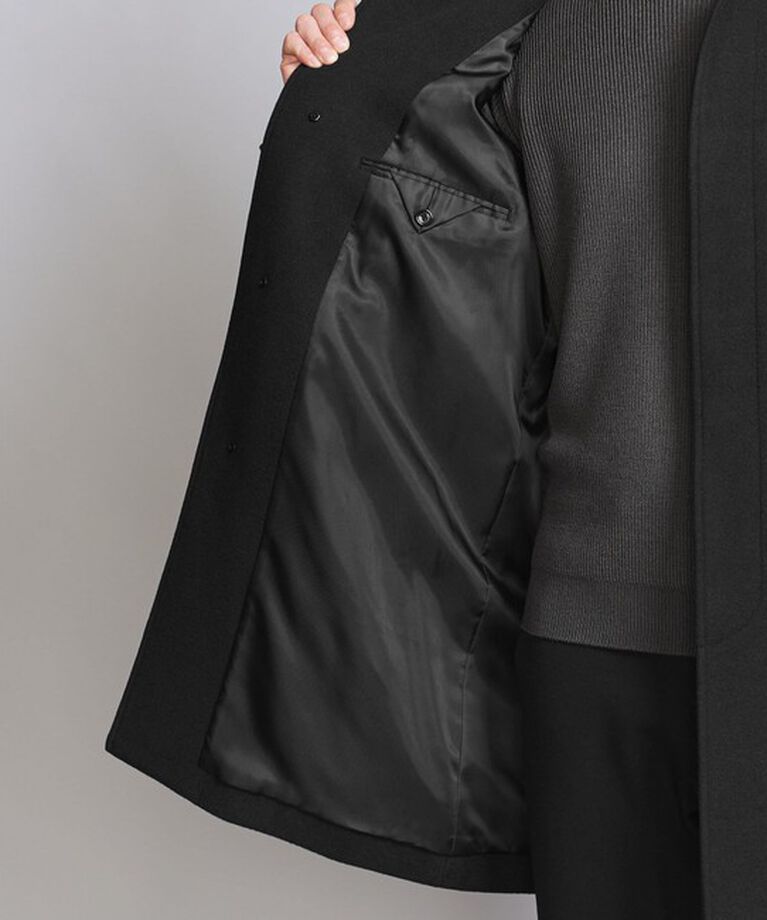 BEAUTY&YOUTH UNITED ARROWS「【WEB限定 WARDROBE SMART】PE メルトン バルカラーコート」|ステンカラーコート|