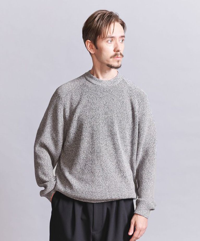 BEAUTY&YOUTH UNITED ARROWS「ライト クリスピー アゼ クルーネック ニット ‐ウォッシャブル‐」|ニット・セーター|