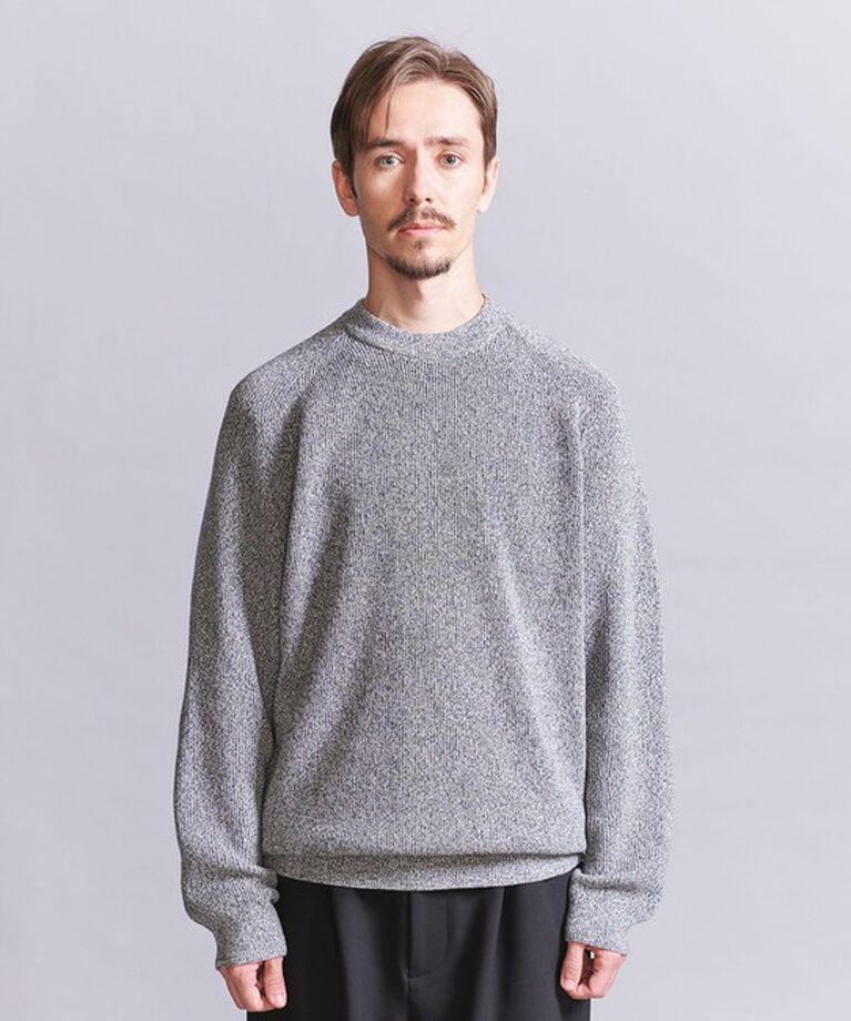 BEAUTY&YOUTH UNITED ARROWS「ライト クリスピー アゼ クルーネック ニット ‐ウォッシャブル‐」|ニット・セーター|