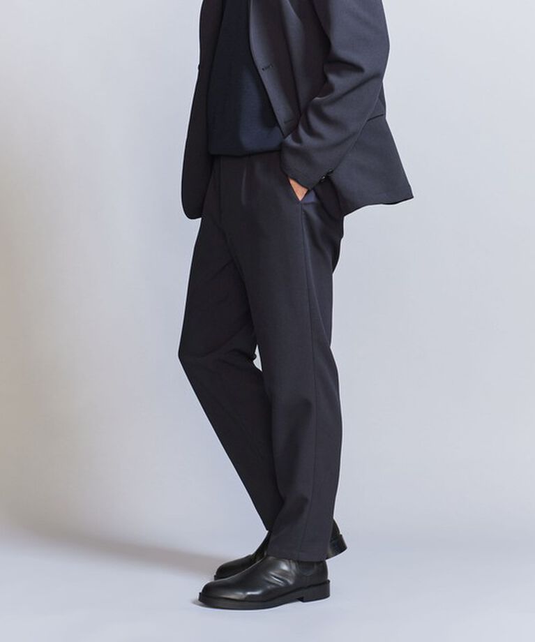 BEAUTY&YOUTH UNITED ARROWS「TORAY WLZ 1プリーツ テーパードパンツ ‐セットアップ対応‐」|チノ|NAVY