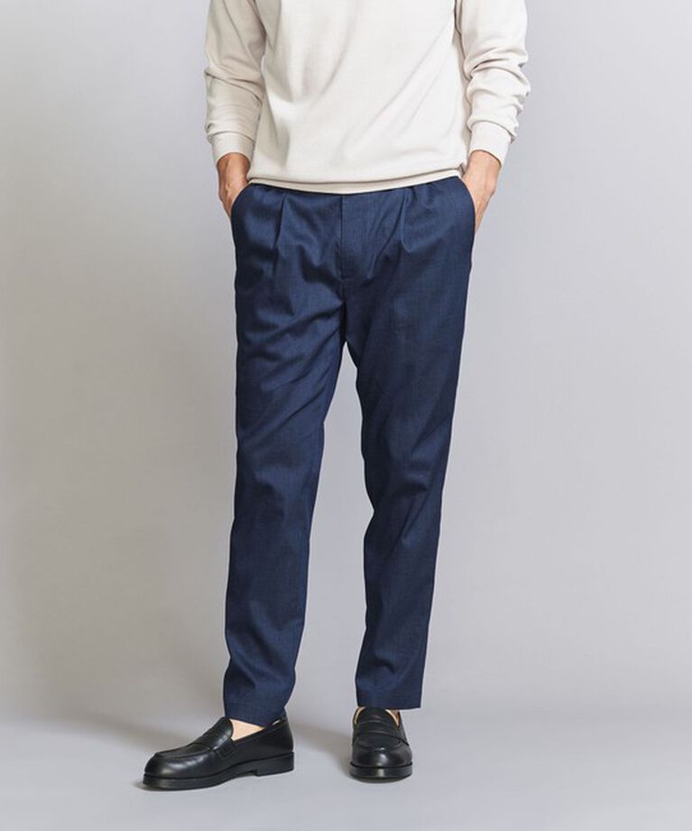 BEAUTY&YOUTH UNITED ARROWS「東レ/TORAY ドライ ポリエステル 1プリーツ イージーパンツ - セットアップ対応 ヨコストレッチ ウォッシャ」|チノ|