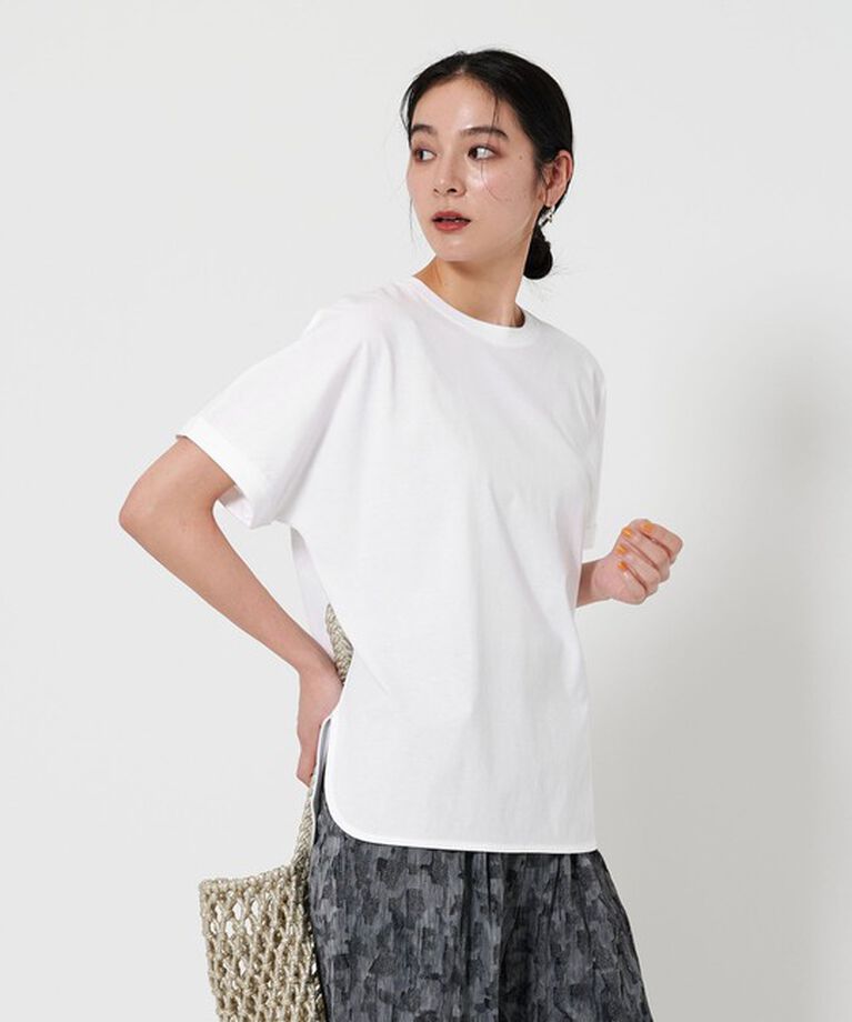 BEAUTY&YOUTH UNITED ARROWS「コットン天竺 ラウンドヘム Tシャツ」|Tシャツ・カットソー|