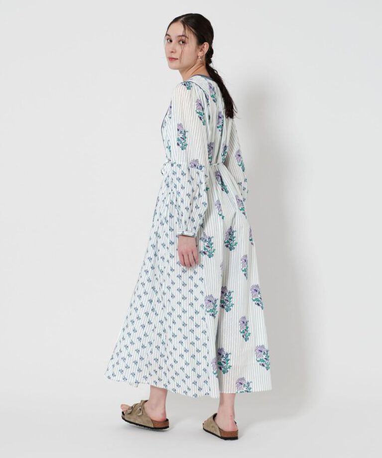 BEAUTY&YOUTH UNITED ARROWS「＜ne Quittez pas＞リリープリント シャーリング ドレス」|ワンピース|