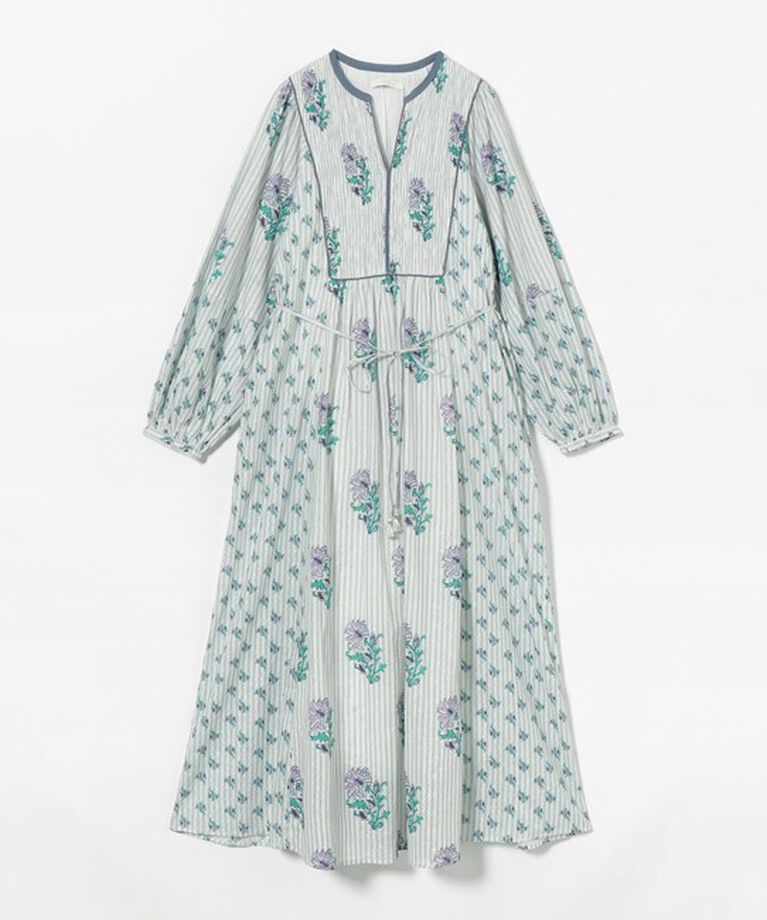 BEAUTY&YOUTH UNITED ARROWS「＜ne Quittez pas＞リリープリント シャーリング ドレス」|ワンピース|