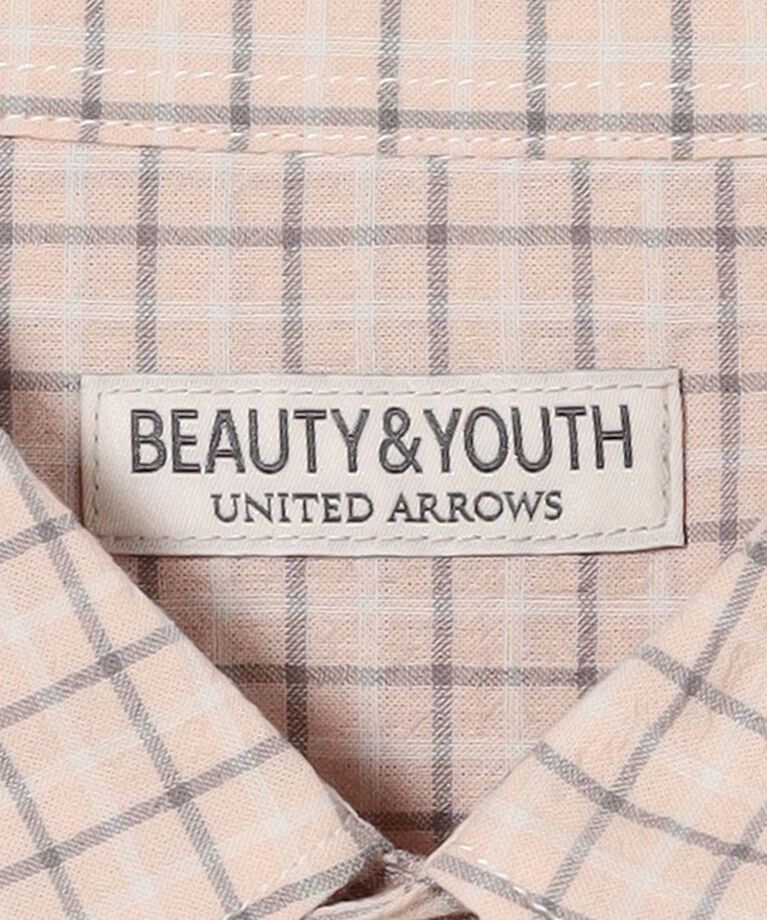 BEAUTY&YOUTH UNITED ARROWS「シャーリング チェック レギュラー グランデシャツ」|シャツ・ブラウス|